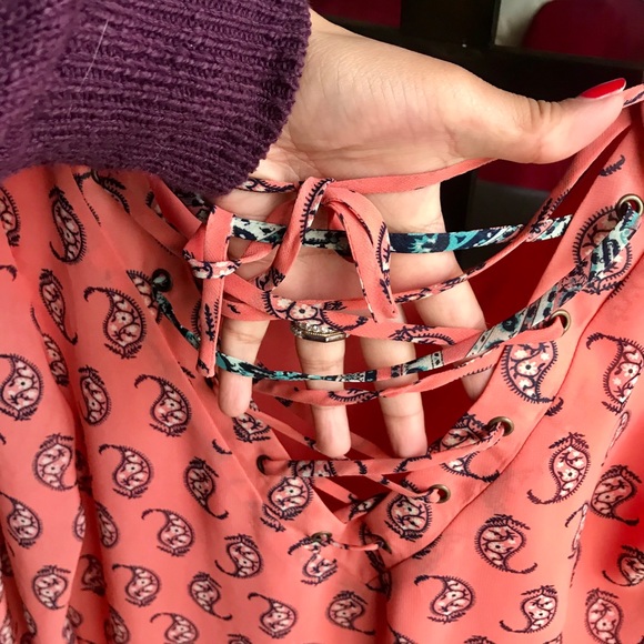 Peach boho dress - Picture 3 of 5